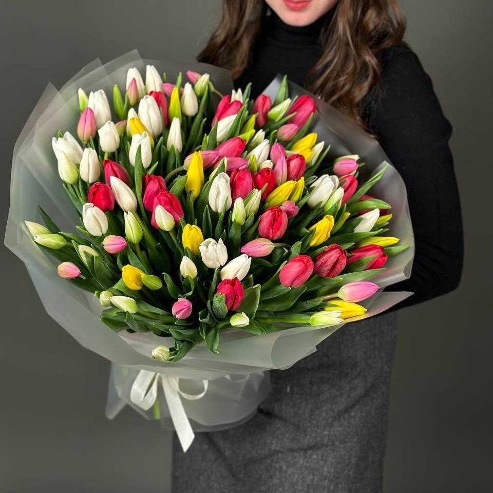 Букет с тюльпанами №6